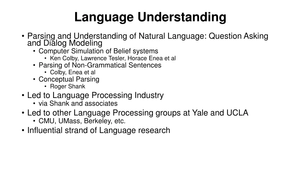 language understanding