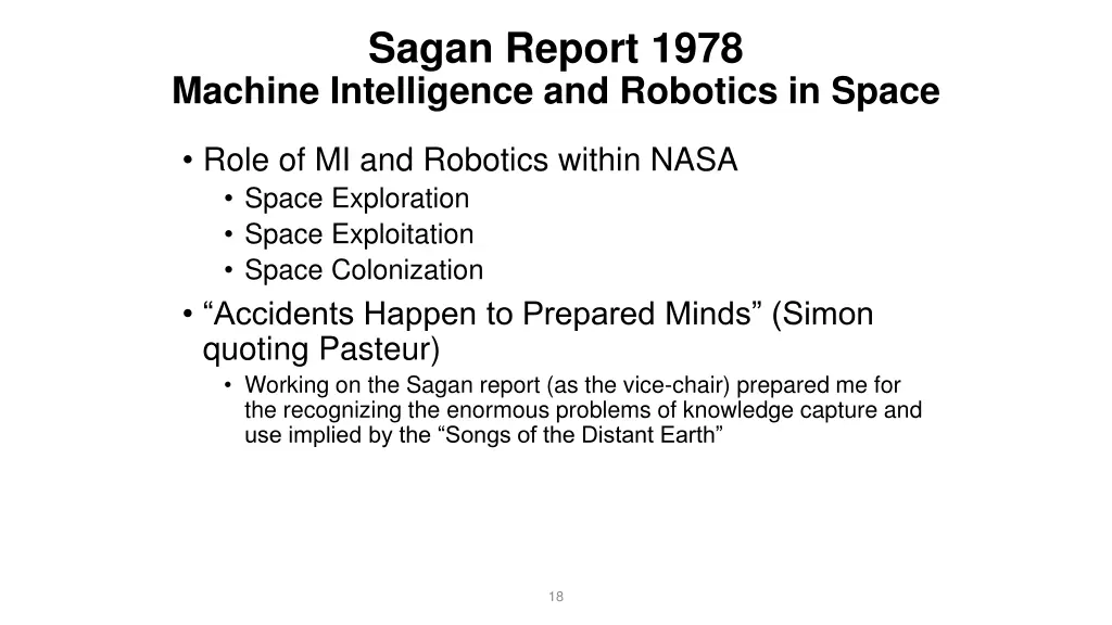 sagan report 1978