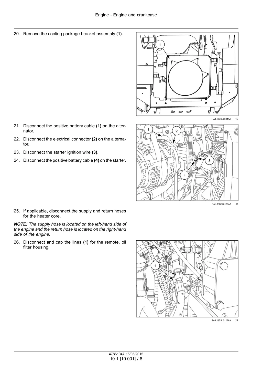 engine engine and crankcase 5