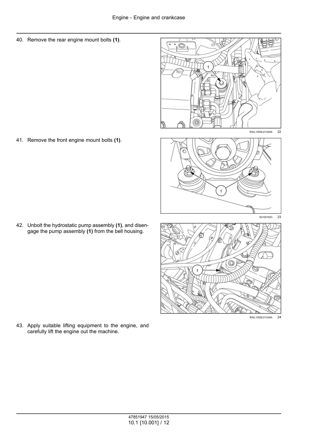 engine engine and crankcase 9