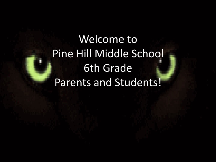 welcome to pine hill middle school 6th grade