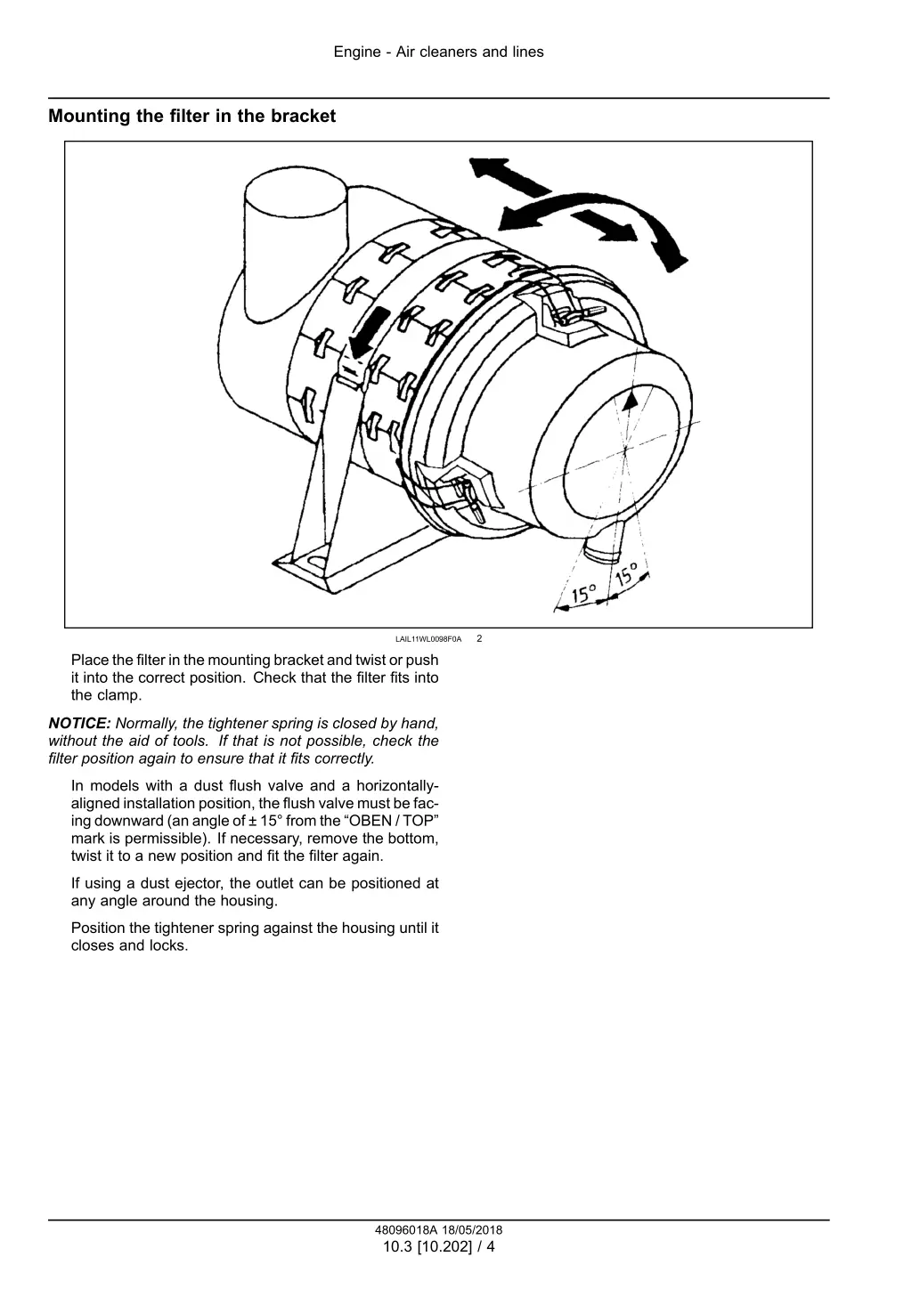 engine air cleaners and lines 1