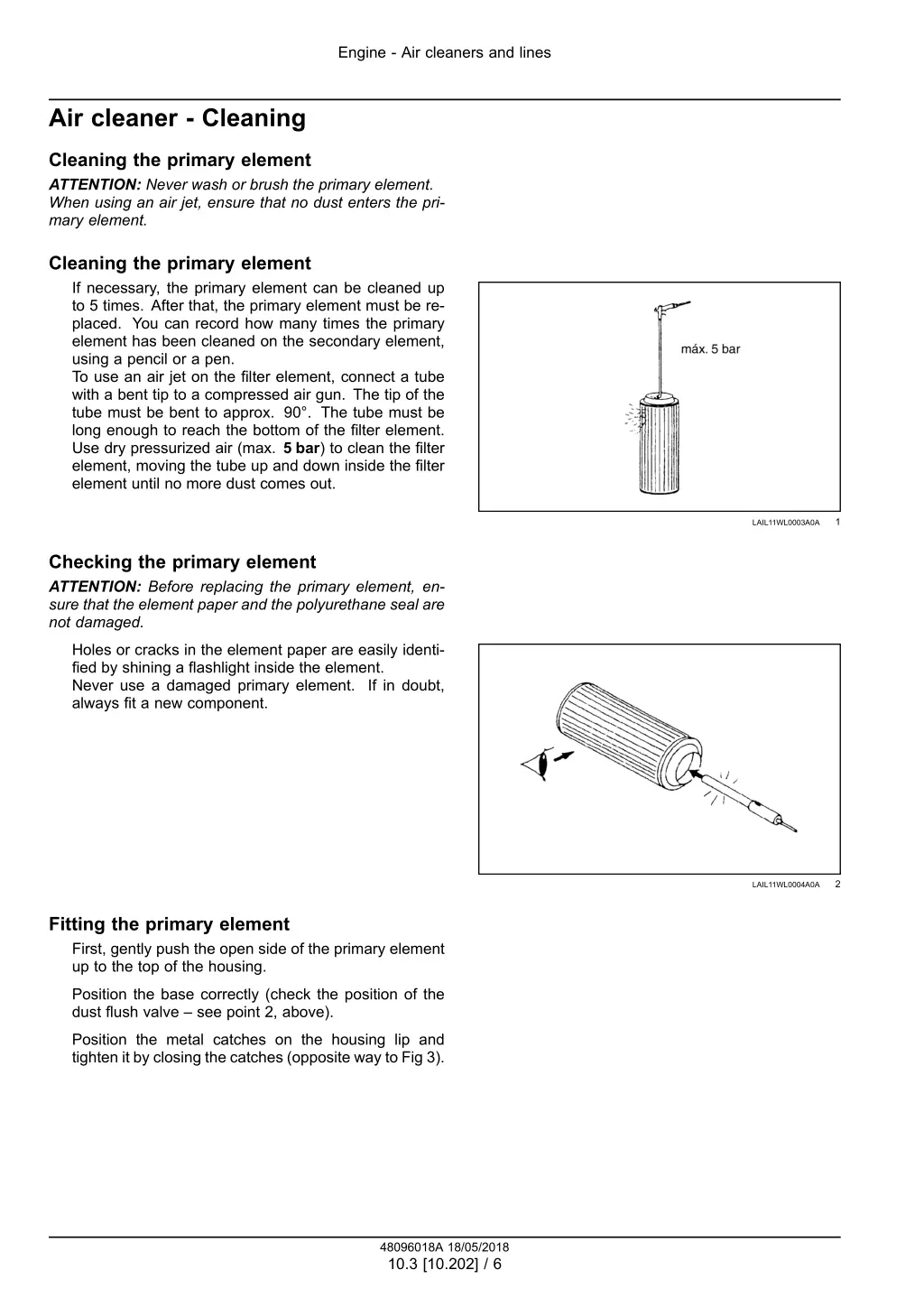 engine air cleaners and lines 3