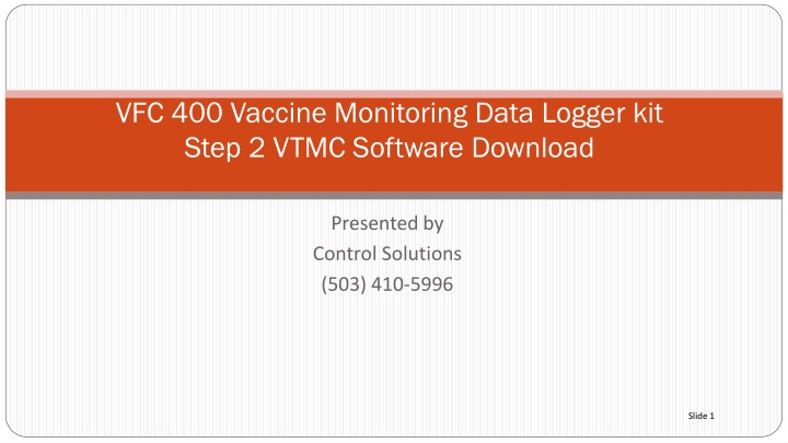 vfc 400 vaccine monitoring data logger kit step