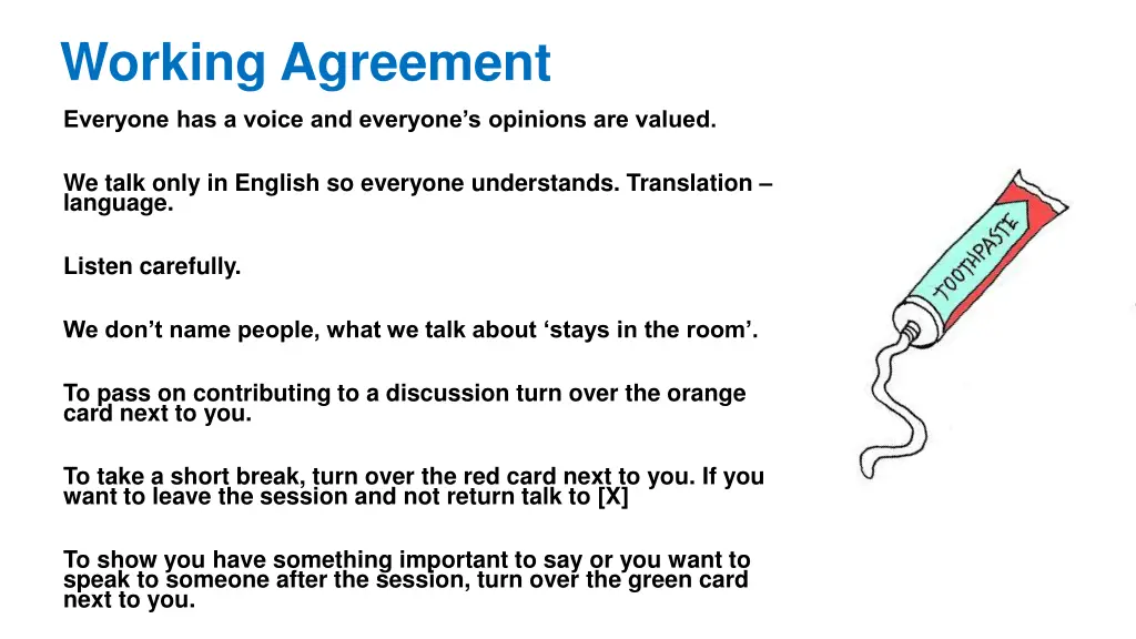 working agreement 1