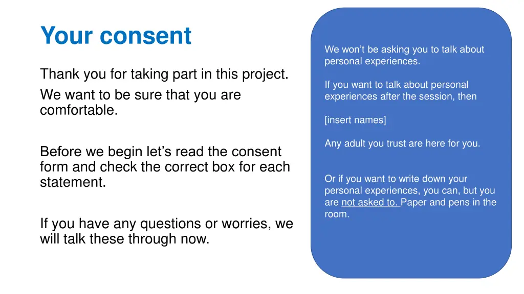 your consent 1