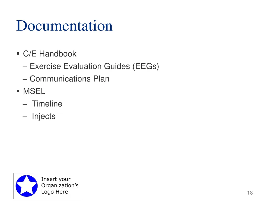 documentation