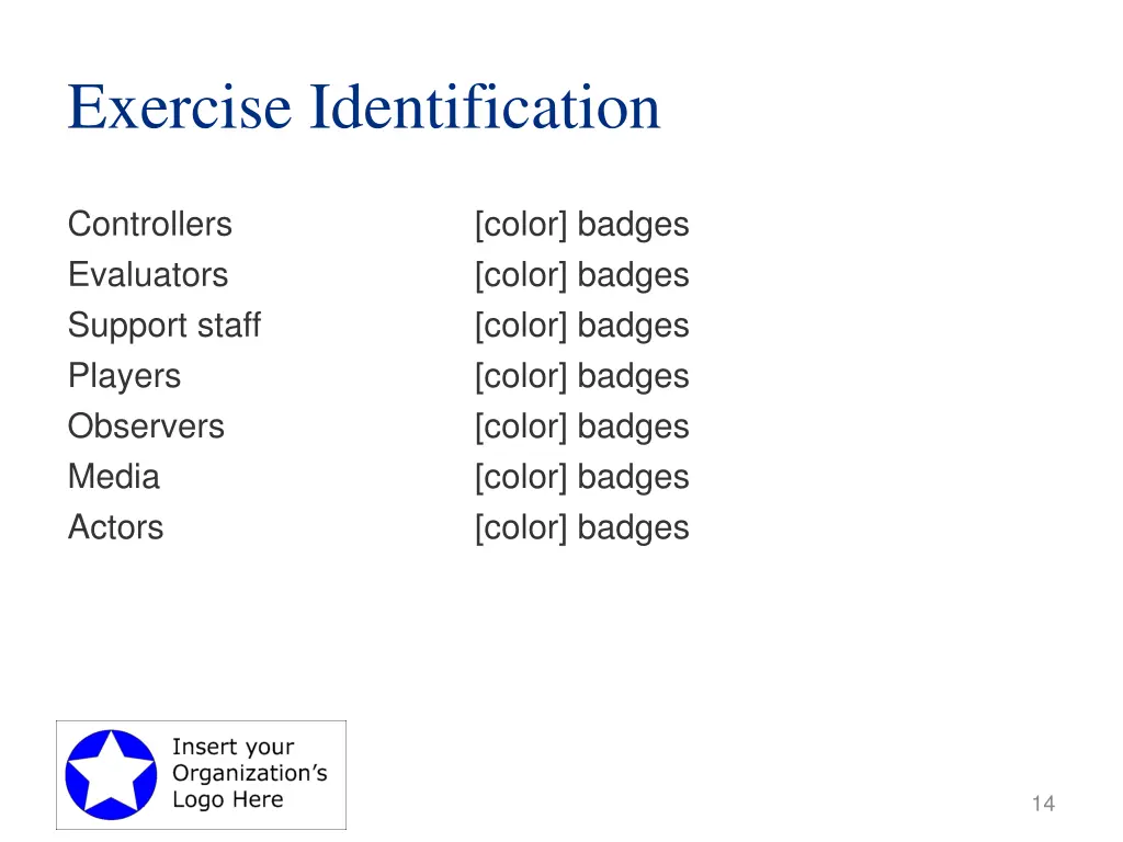 exercise identification