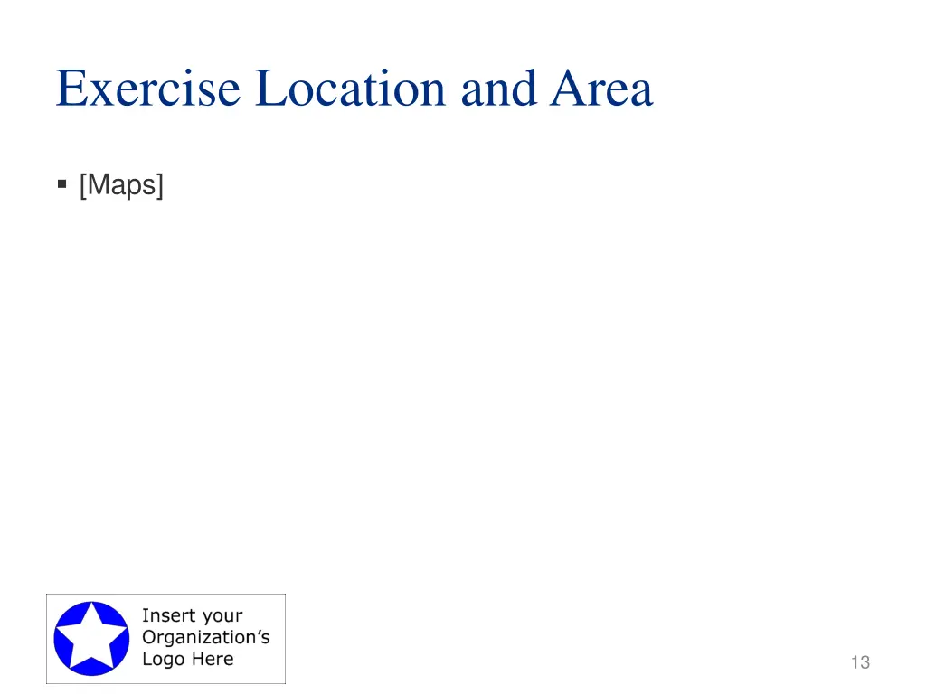 exercise location and area