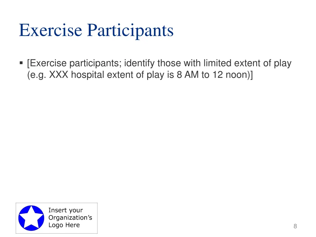 exercise participants