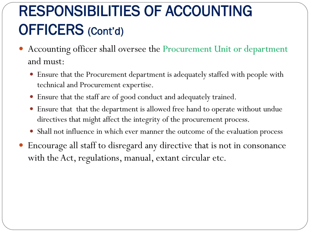 responsibilities of accounting responsibilities