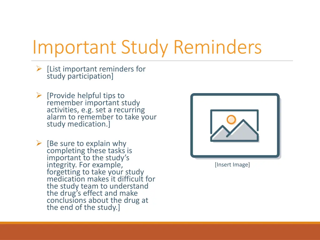 important study reminders