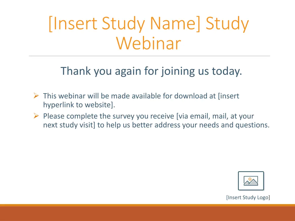 insert study name study webinar 1