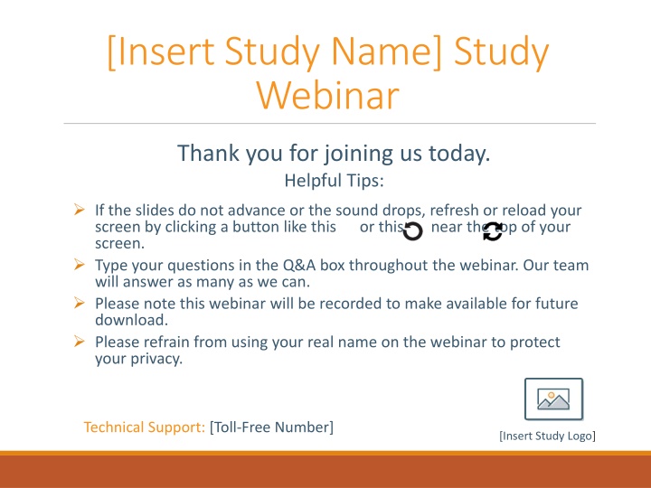 insert study name study webinar