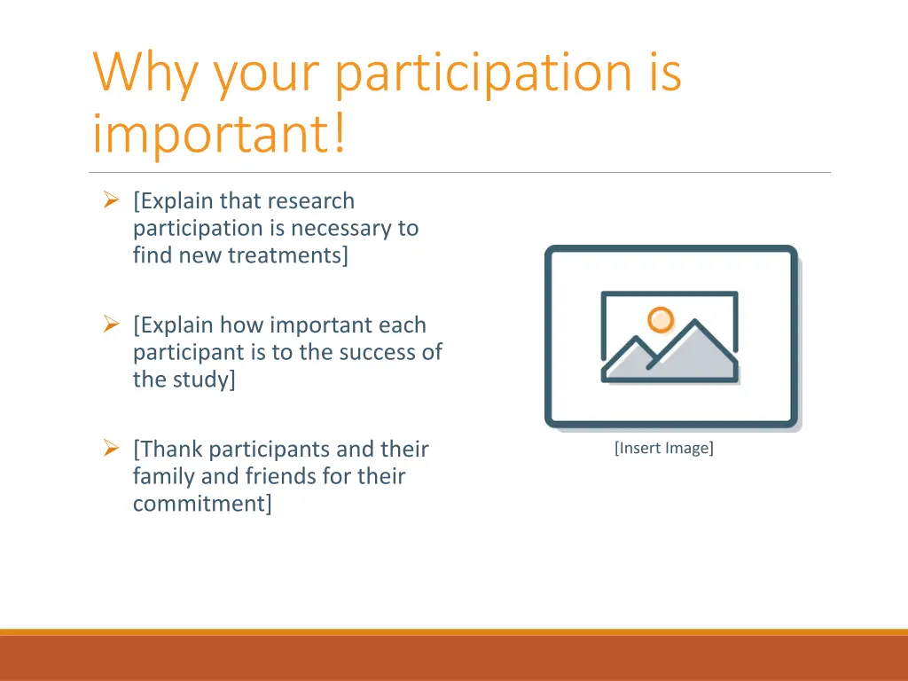 why your participation is important