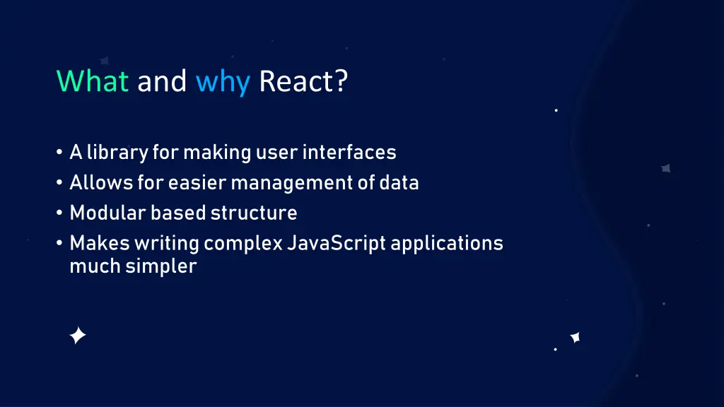 what and why react