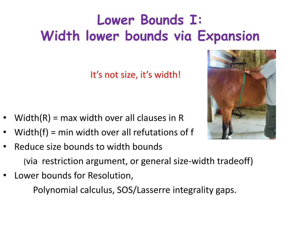 lower bounds i