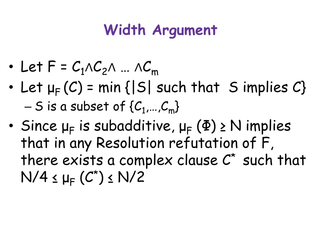 width argument