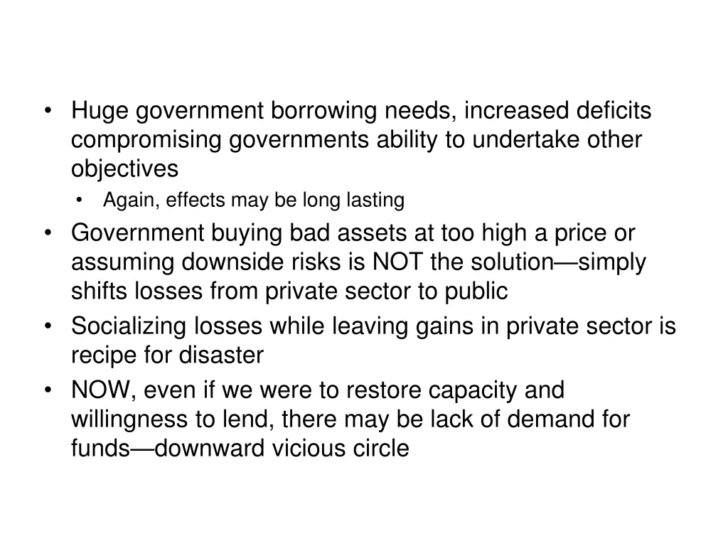 huge government borrowing needs increased