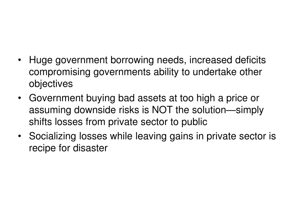 huge government borrowing needs increased