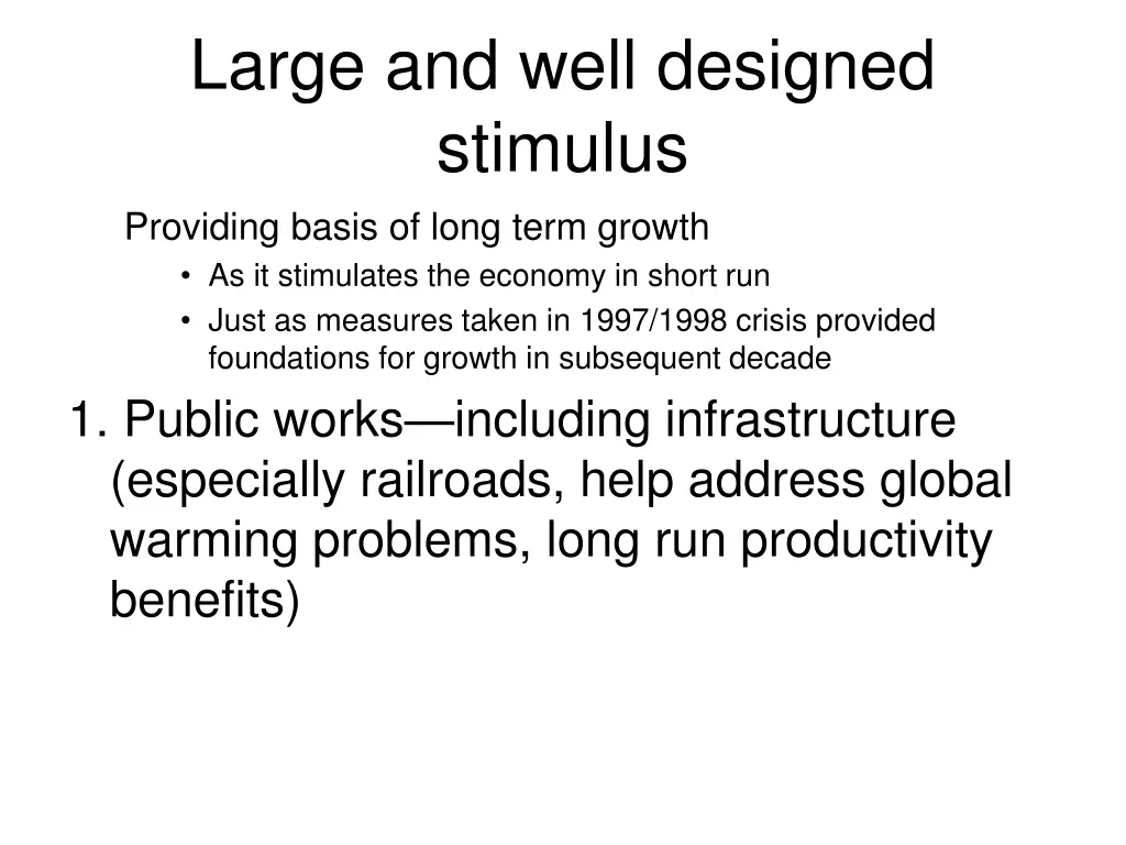 large and well designed stimulus providing basis