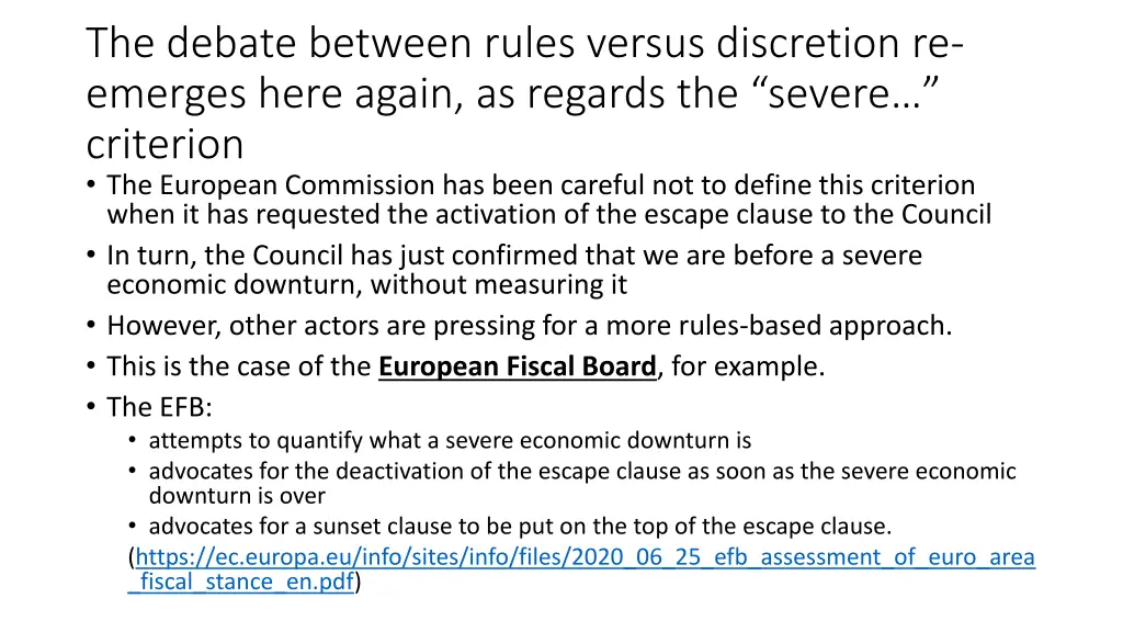 the debate between rules versus discretion