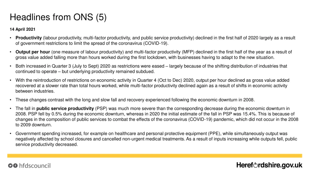 headlines from ons 5