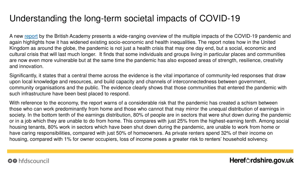 understanding the long term societal impacts