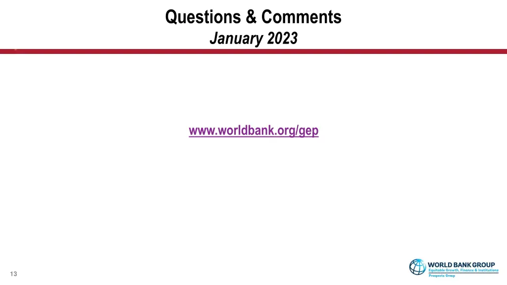 questions comments january 2023