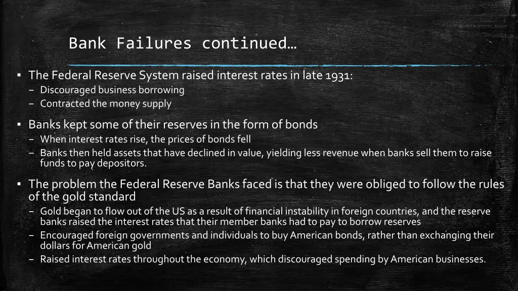 bank failures continued