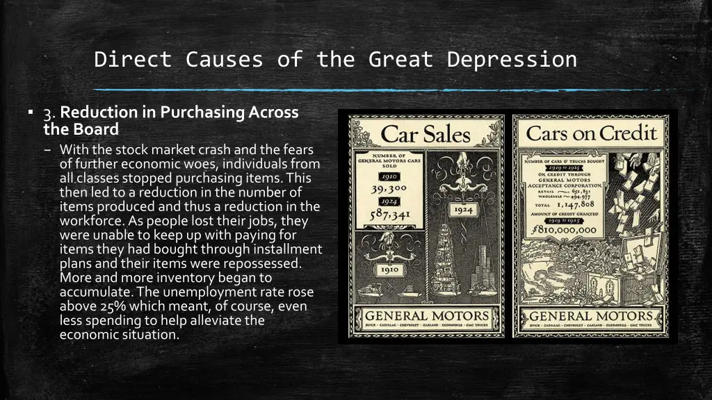 direct causes of the great depression 2