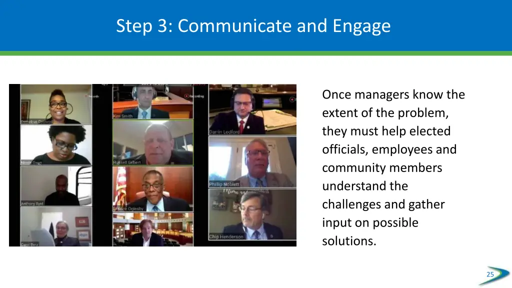 step 3 communicate and engage