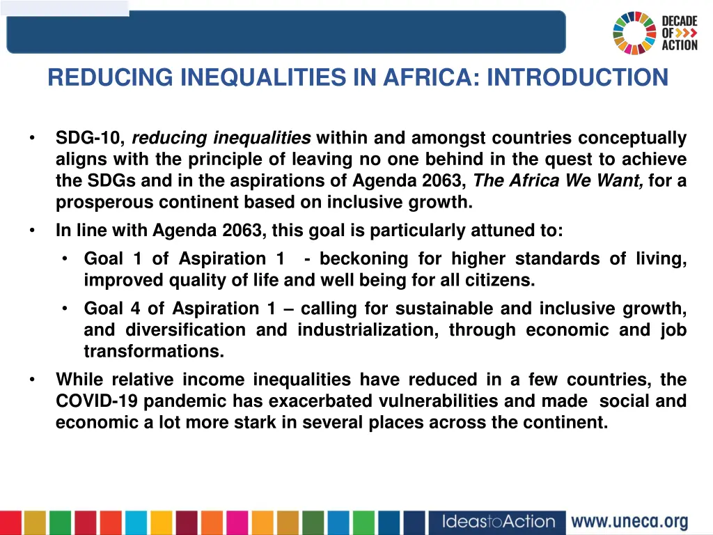 reducing inequalities in africa introduction title