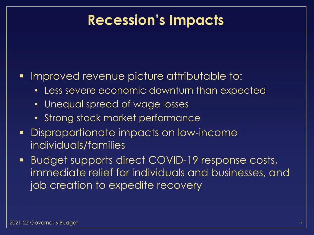 recession s impacts