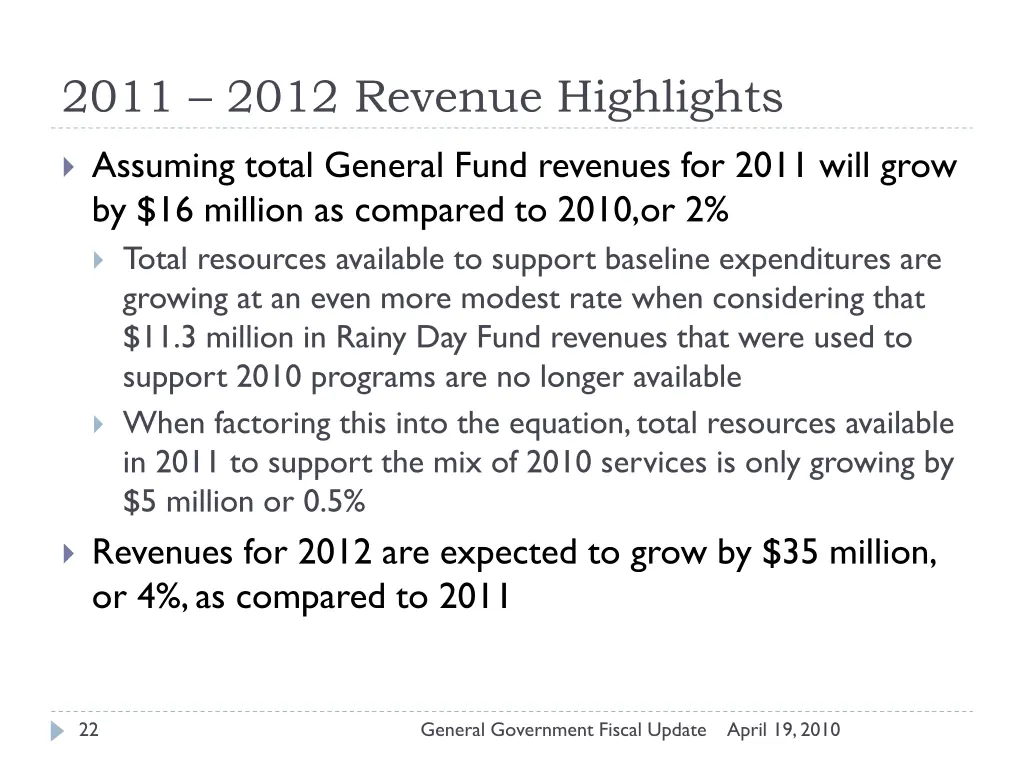 2011 2012 revenue highlights