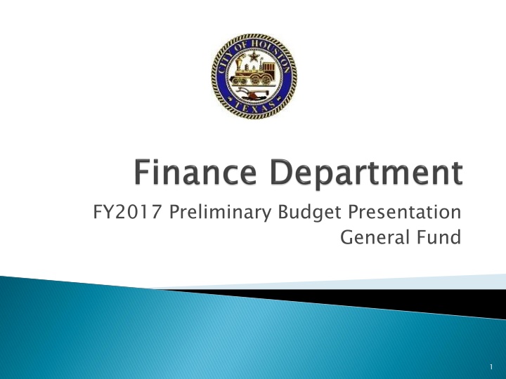 fy2017 preliminary budget presentation