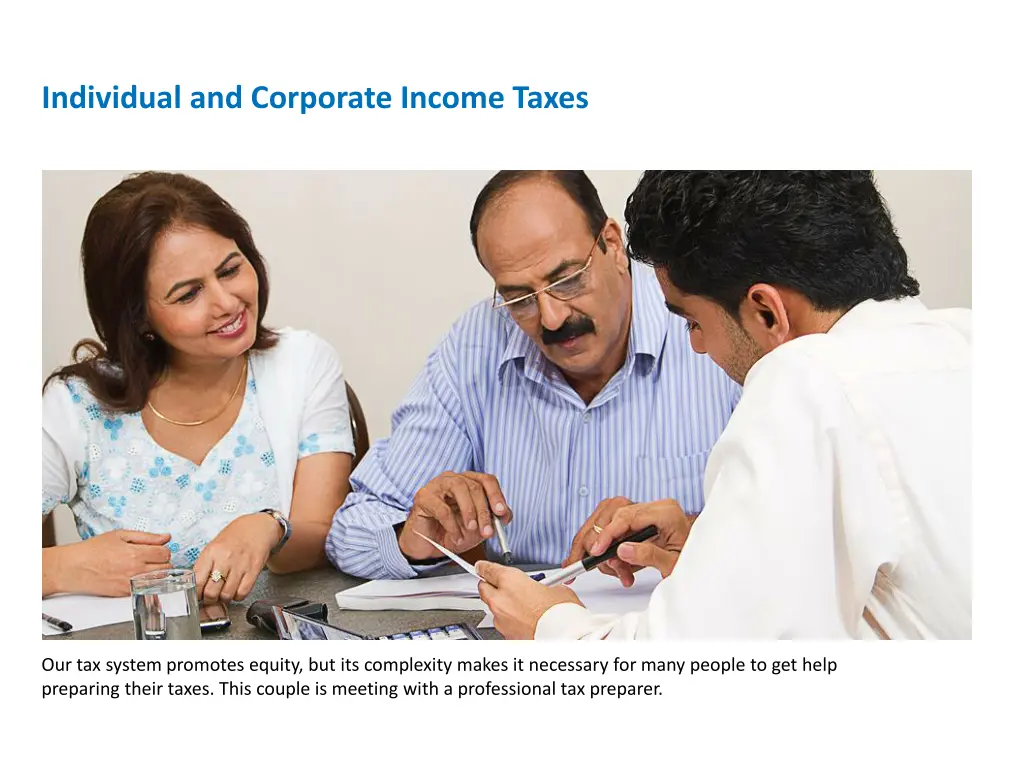 individual and corporate income taxes 3