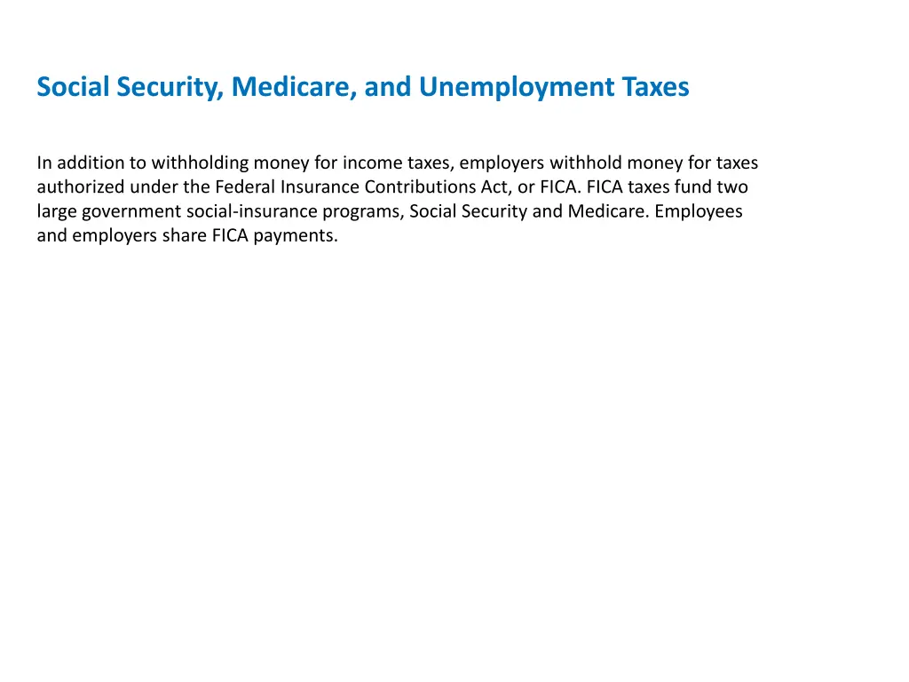 social security medicare and unemployment taxes