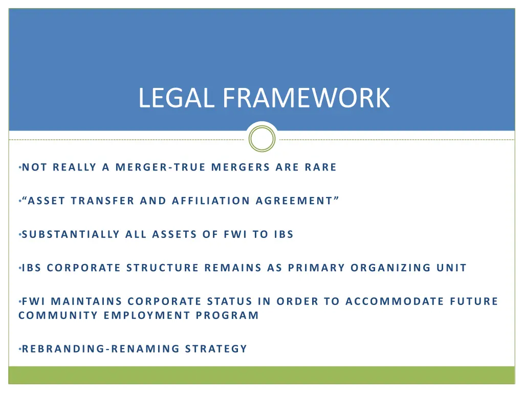 legal framework