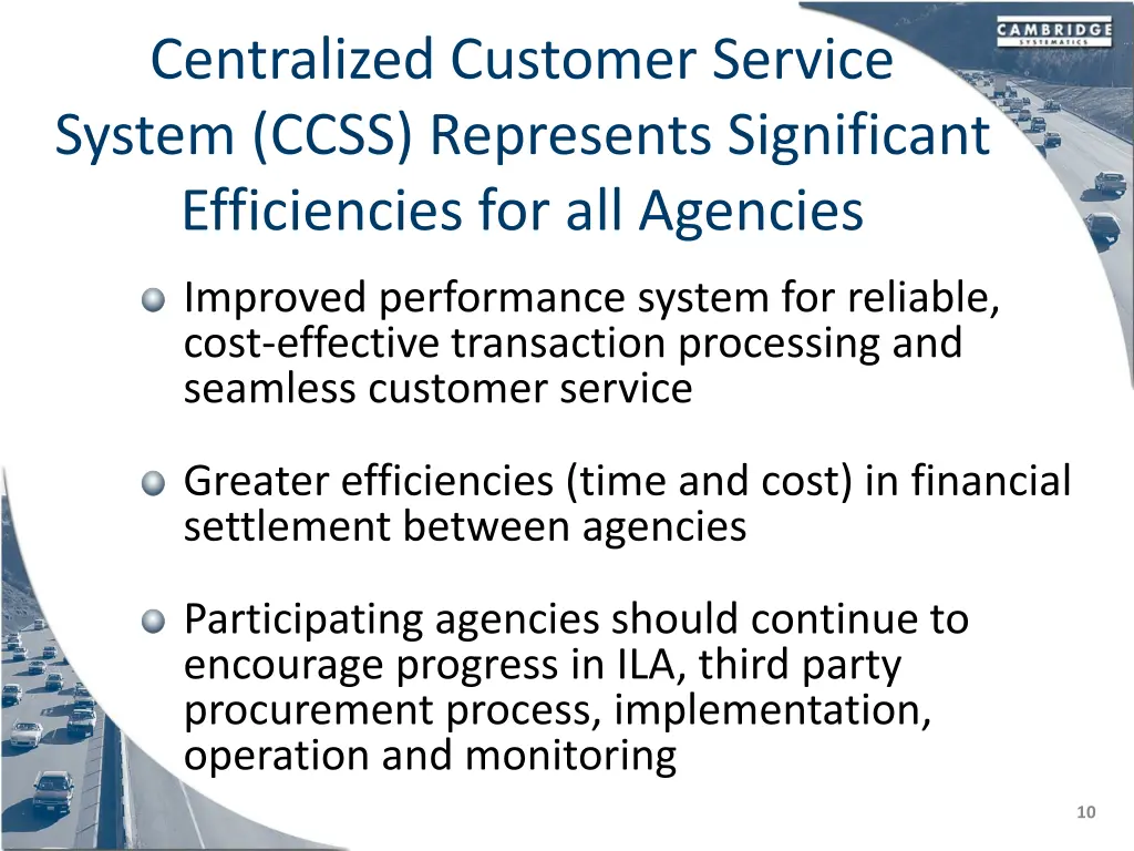 centralized customer service system ccss