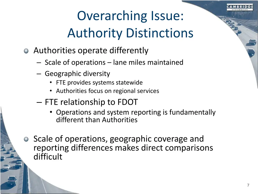 overarching issue authority distinctions