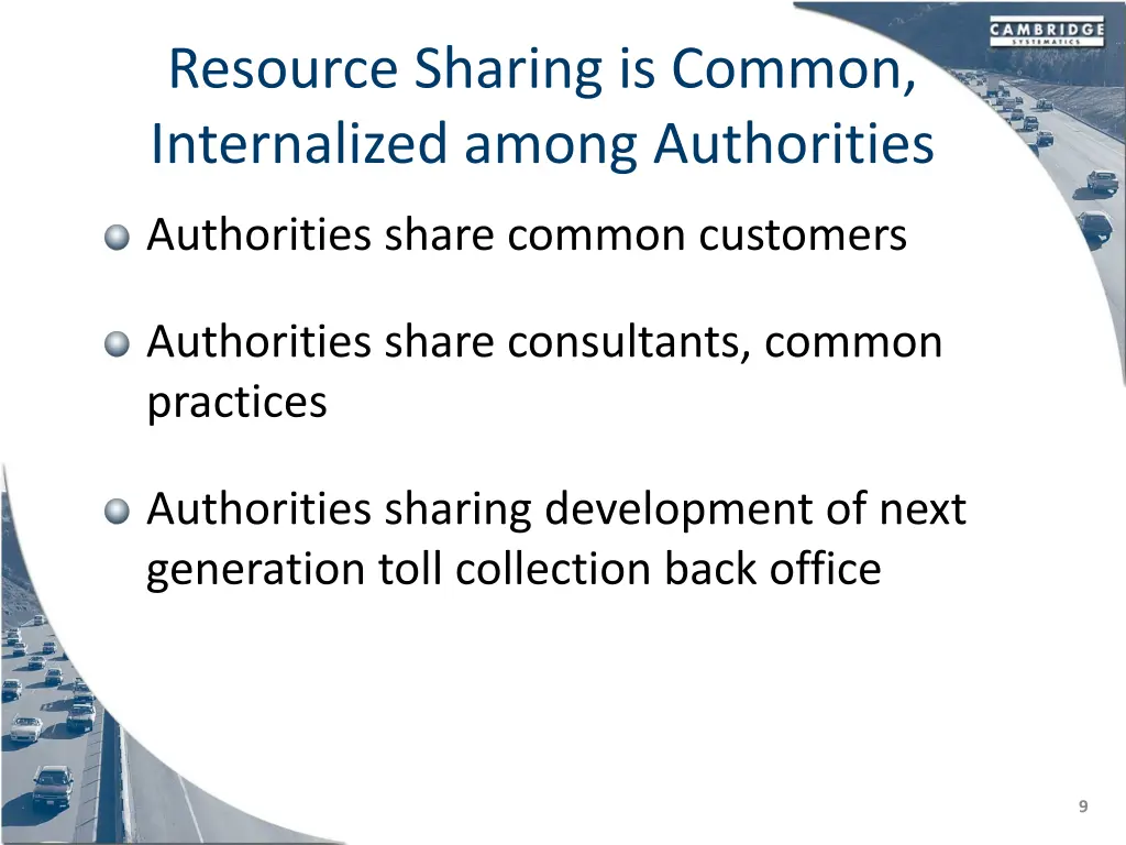 resource sharing is common internalized among