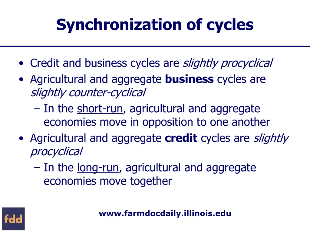 synchronization of cycles 1