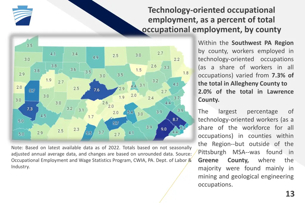 technology oriented occupational employment 1