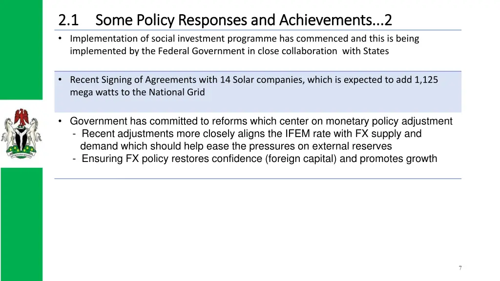 2 1 2 1 some policy responses and some policy 1