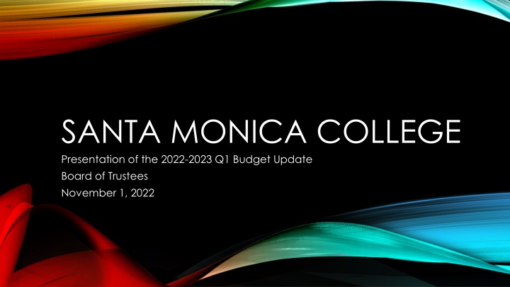 santa monica college presentation of the 2022