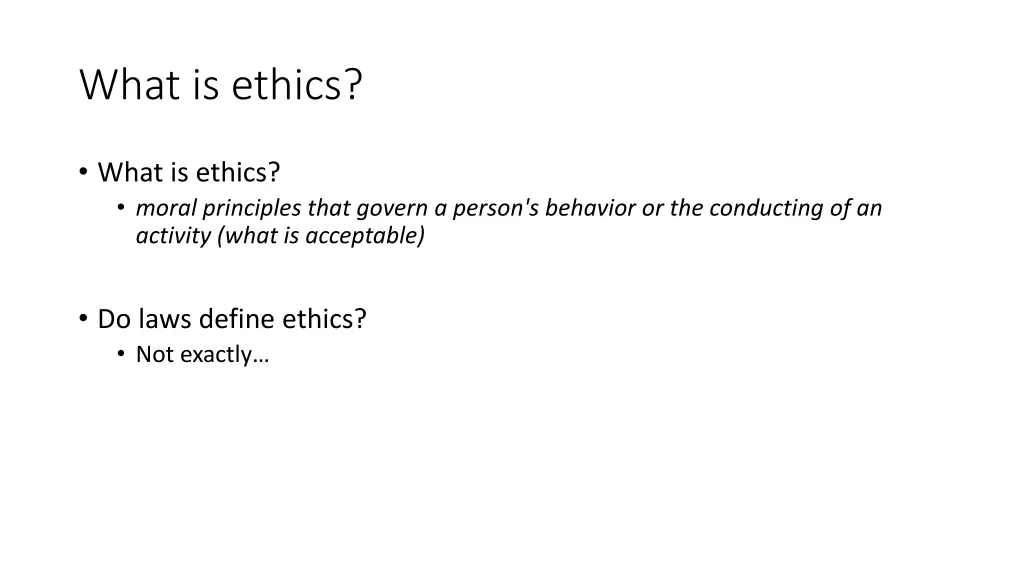 what is ethics