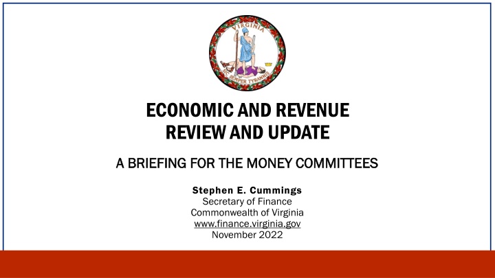 economic and revenue review and update