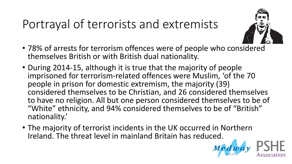 portrayal of terrorists and extremists