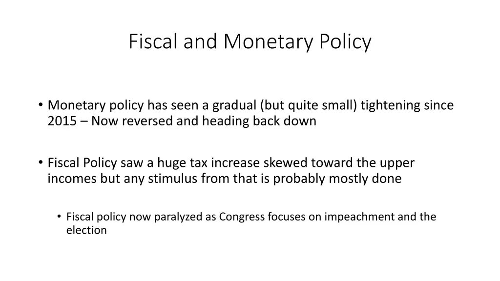 fiscal and monetary policy